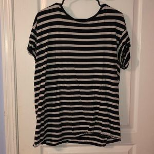 Black and White Striped Shirt